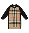 BURBERRY 格纹毛衣式连衣裙,P00607763