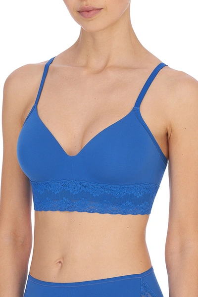 Natori Bliss Perfection Contour Soft Cup Wireless Bra (36ddd) In Imperial Blue