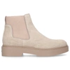 Santoni Suede Ankle Boots In Beige In Beige