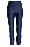 Sweaty Betty High Shine High Waist 7/8 Leggings In Navy Blue