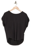 Lucky Brand Sandwash Dolman Tee In Black