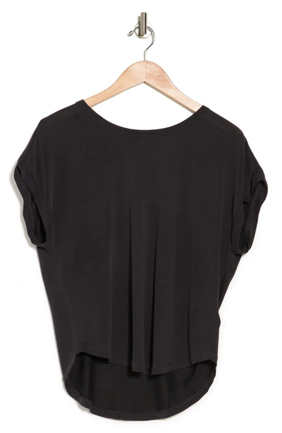 Lucky Brand Sandwash Dolman Tee In Black