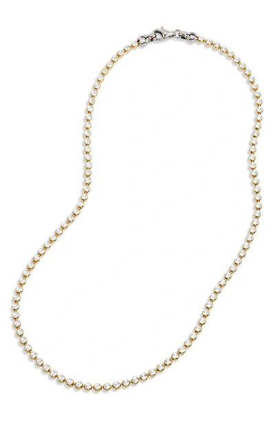 Savvy Cie Jewels Coin Star Beaded Necklace In Yellow