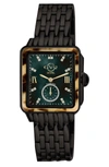 Gevril Gv2 Bari Tortoise & Diamond Watch, 37mm In Black