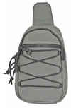 Duchamp Rubberized Sling Bag In Charcoal