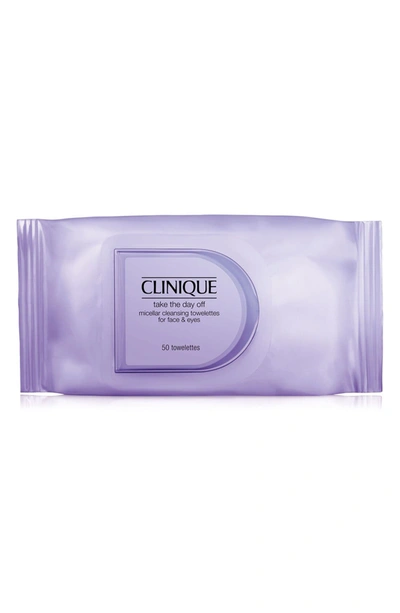 Clinique Take The Day Off Micellar Cleansing Towelettes For Face & Eyes Makeup Remover, 50 Towelettes In Default Title