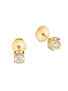 Dinh Van Women's Le Cube Diamant 18k Yellow Gold & Diamond Medium Stud Earrings