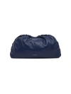 Mansur Gavriel Cloud Leather Clutch In Blue