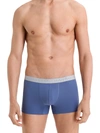 Hanro Essentials Cotton Stretch Boxer Briefs, Pack Of 2 In Clematis Blue/deep Navy