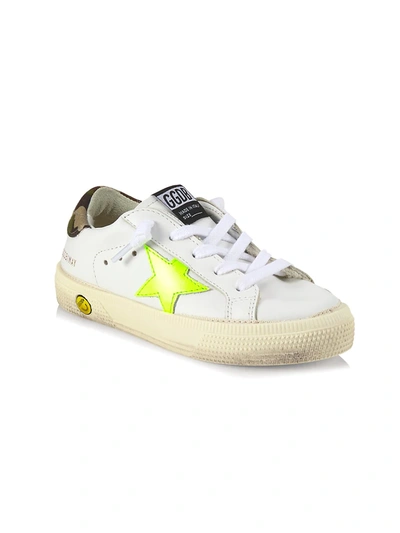 Golden Goose Baby's, Little Kid's & Kid's May Super-star Camo Leather Sneakers In White Multi