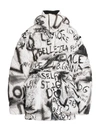 DOLCE & GABBANA WOMEN'S COLLECTION W STAMPA GRAFFITI PRINT PUFFER JACKET,400014462344