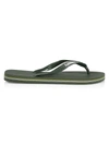 Havaianas Brazil Logo Flip Flops In Green