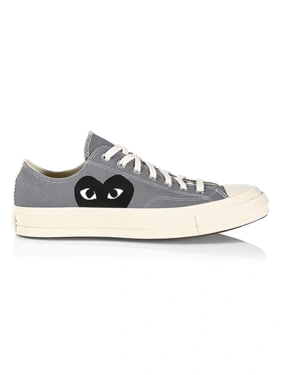 Comme Des Gar Ons Cdg Play X Converse Unisex Chuck Taylor All Star Low-top Sneakers In Grey