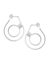 Dinh Van Women's Menottes  R27 18k White Gold & Diamond Handcuff Earrings