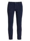 Nili Lotan Jenna Cotton Pants In Deep Navy