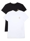 Versace 2-pack Logo T-shirt In Bianco
