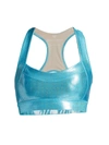 Heroine Sport Racer High-impact Sports Bra, Aquamarine