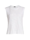 Atm Anthony Thomas Melillo Slub Cotton Jersey Tank In White