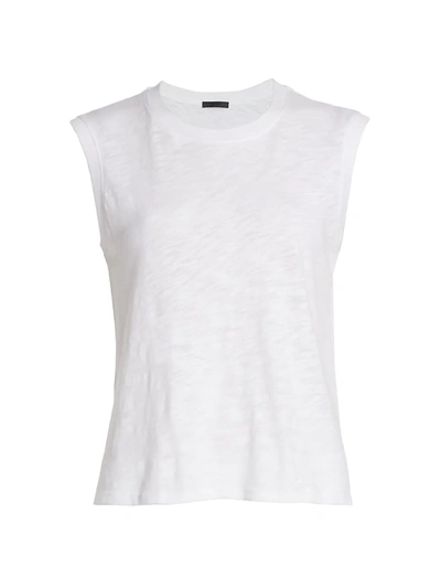 Atm Anthony Thomas Melillo Slub Cotton Jersey Tank In White