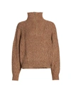 THE GREAT CABLE HENLEY QUARTER-ZIP SWEATER,400014821824