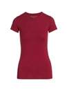 Majestic Classic Stretch T-shirt In Fuchsia