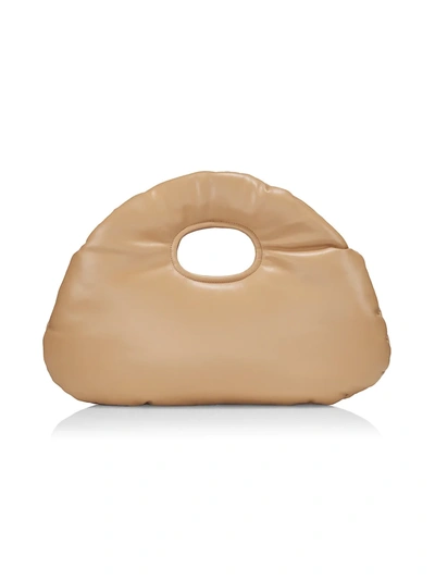 A.w.a.k.e. Small Lucy Padded Top Handle Bag In Beige