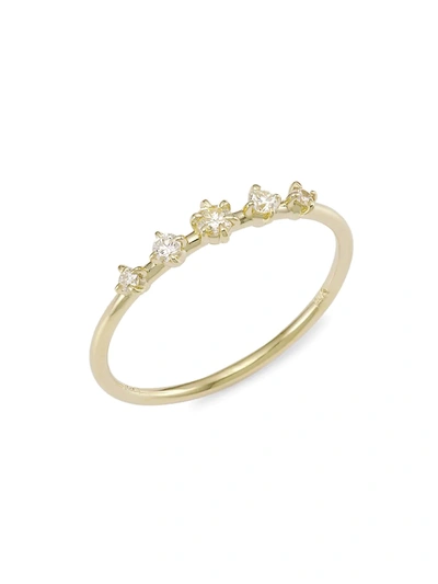 Ila Women's Solar 14k Yellow Gold & Diamond Ring