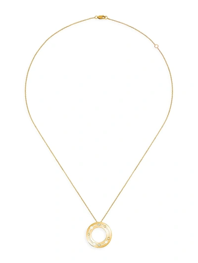 Dinh Van Women's Pulse  18k Yellow Gold & Diamond Pendant Necklace