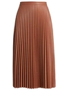 PROENZA SCHOULER WHITE LABEL PLEATED FAUX-LEATHER MIDI-SKIRT,400014764440