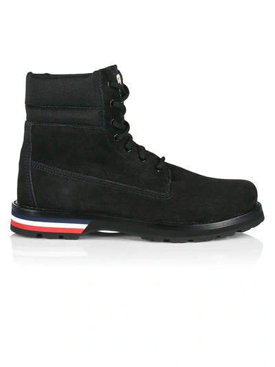 Moncler Vancouver Ankle Boots In Blue