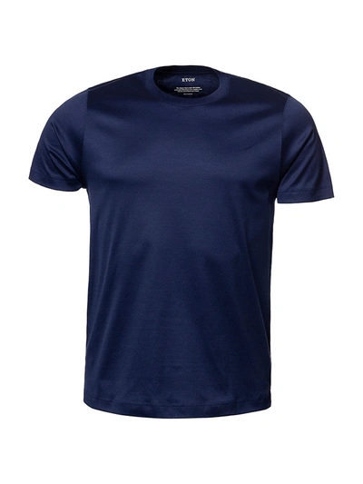 Eton Dark Blue Filo Di Scozia T-shirt - 10000235626