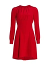 DOLCE & GABBANA SILK CADY A-LINE DRESS,400014462234