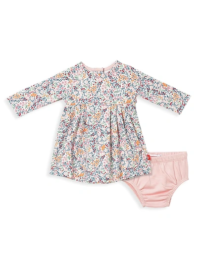 Magnetic Me Baby Girl's 2-piece Sheffield Magnetic Dress & Bloomers Set In Neutral
