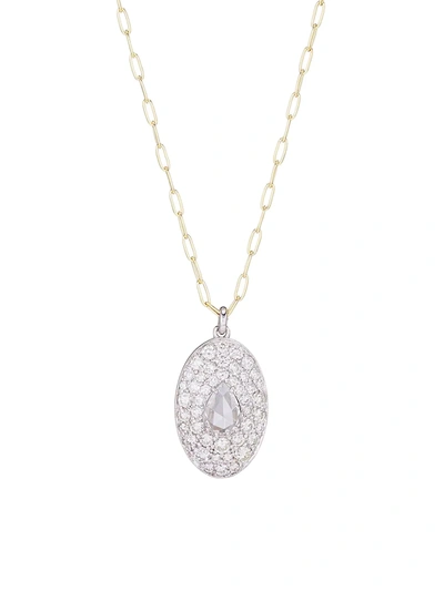 Ila Lillian 14k Two-tone Gold & Diamond Pendant Necklace