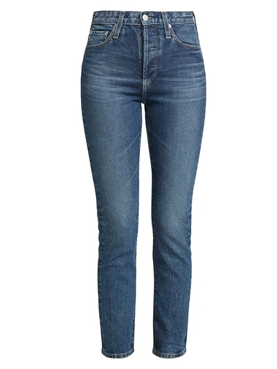 Ag Alexxis High-rise Slim Jeans In Blue