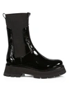 3.1 PHILLIP LIM / フィリップ リム WOMEN'S KATE LUG-SOLE LEATHER COMBAT BOOTS,400014883979