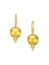 Gurhan Amulet 24k Yellow Gold & Diamond Drop Earrings