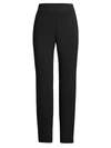 Lafayette 148 Plus-size Italian Stretch Wool Front Zip Ankle Length Pant In Espresso