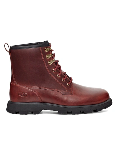 Ugg Men's Stenton Waterproof Leather Boots In Chestnut Leather