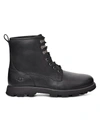 Ugg Kirkson Leather Lace-up Boots In Black