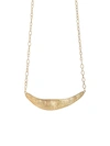 MARCO BICEGO WOMEN'S LUNARIA 18K YELLOW GOLD CURVED BAR PENDANT NECKLACE,400014585085