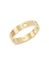 GUCCI 18K YELLOW GOLD ICON RING,400014632082