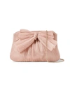 Loeffler Randall Rayne Small Pleated Bow Frame Clutch In Beauty/gold
