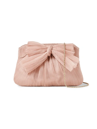 Loeffler Randall Rayne Small Pleated Bow Frame Clutch In Beauty