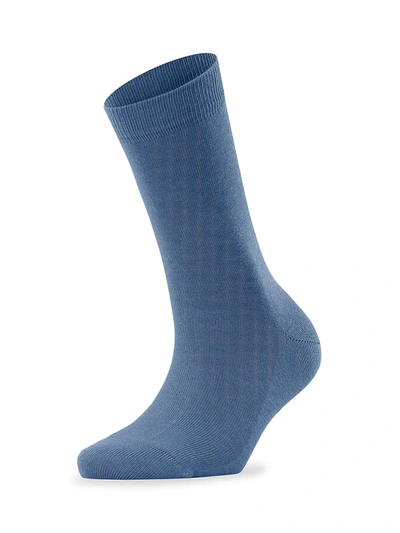 Falke Family Ankle Socks In Dusty Blue