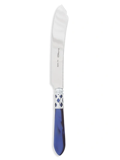 Vietri Aladdin Brilliant Aqua Cake Knife In Blue