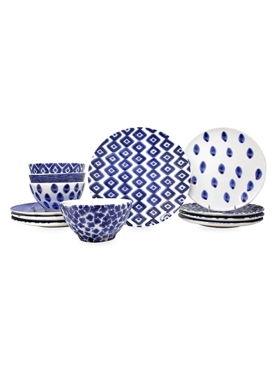 Vietri Santorini Assorted 12-piece Place Setting Set In No Color