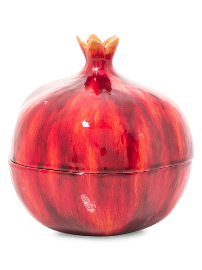 Jay Strongwater Pop Life Pomegranate Box In Red