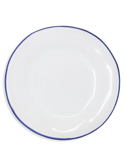 Vietri Aurora Edge Dinner Plate In White