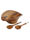 Namb Ripple Salad Bowl With Servers Set